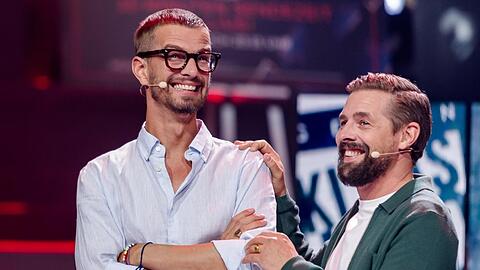 Joko Winterscheidt (l.) und Klaas Heufer-Umlauf nutzten ihren bei "Joko und Klaas gegen ProSieben" gewonnen Programmtag.