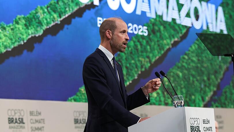 Prinz William beim letzten Earthshot Prize in Brasilien. Prinz William beim letzten Earthshot Prize in Brasilien.