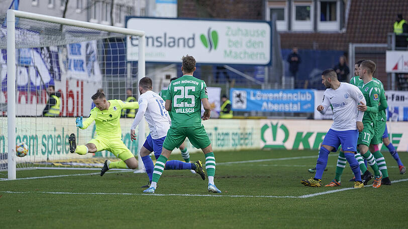 Der SV Meppen geht gegen den TSV 1860 früh in Führung.