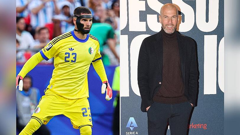 Algeriens Keeper Luca Zidane ist der Sohn von Fußball-Ikone Zinédine Zidane. Algeriens Keeper Luca Zidane ist der Sohn von Fußball-Ikone Zinédine Zidane.