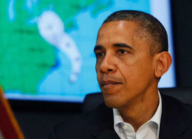 Präsident Obama warnte und stimmte die Bevölkerung öffentlich auf den Hurrikan ein.