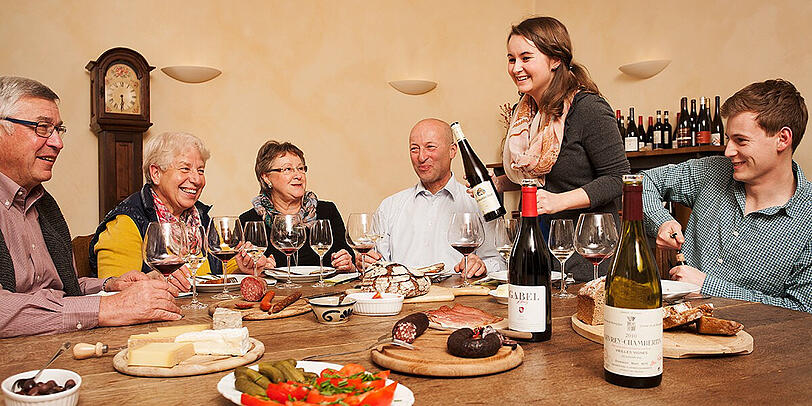 Bei Familie Gabel darf zum Essen eines nicht fehlen: der Wein.