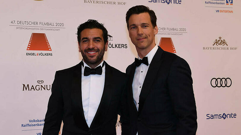 Stars wie Florian David Fitz (r.) und Elyas M'Barek werden im kommenden Jahr nicht über den roten Teppich des Deutschen Filmballs schreiten können