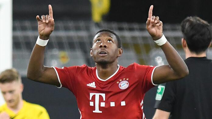Tolles Freistoßtor gegen Dortmund: Bayerns David Alaba.