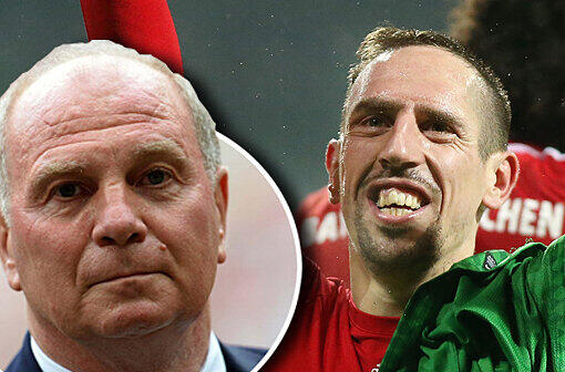 Riesensauerei! Für Uli Hoeneß kann nur Franck Ribéry Weltfußballer des Jahres werden.