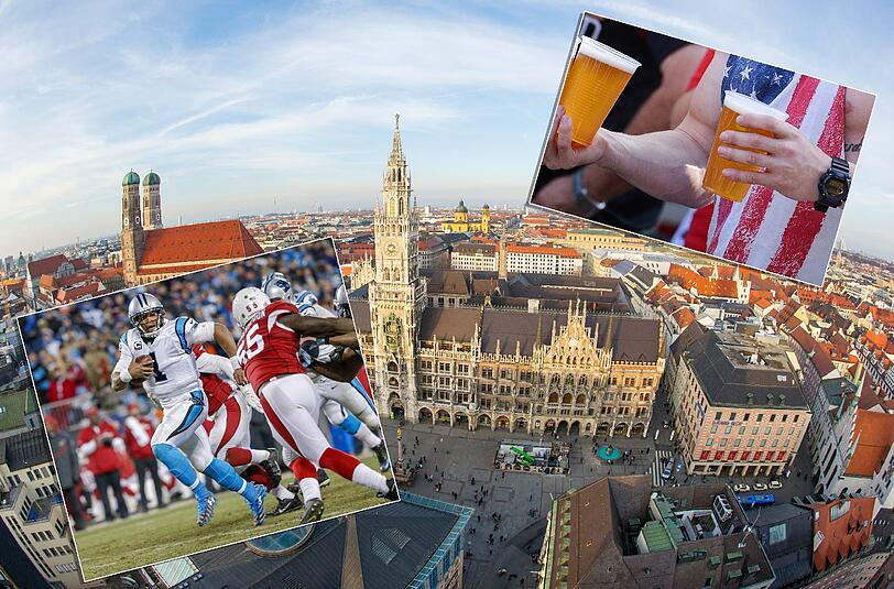 In diesen Kneipen kann man am Sonntag den Super Bowl sehen.