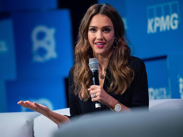 Jessica Alba auf dem Unternehmensgründer- und Investorentreffen Bits & Pretzels. Foto: Sven Hoppe