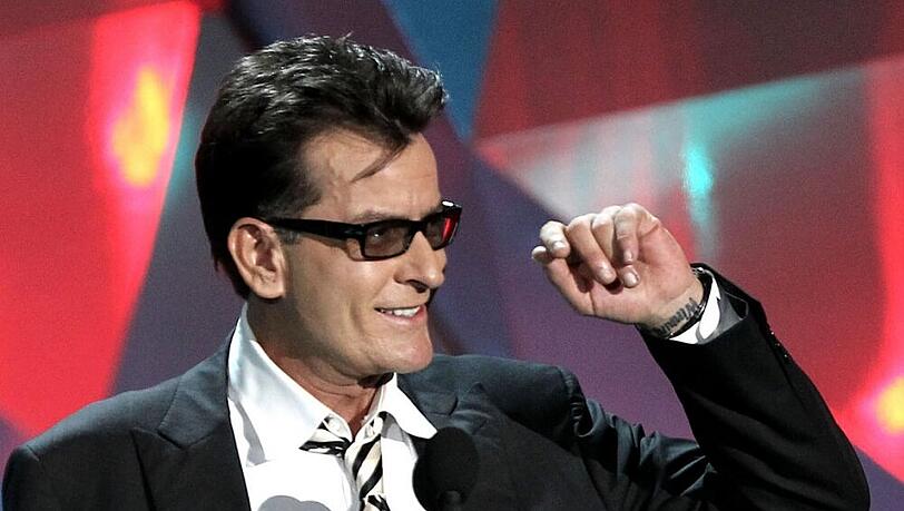 Charlie Sheen bei den MTV Movie Awards 2012 Charlie Sheen bei den MTV Movie Awards 2012