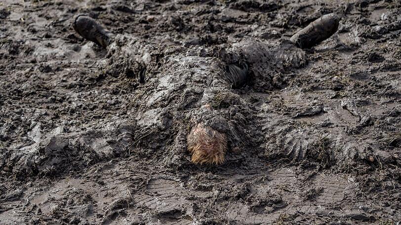 Wasser marsch - und dann ab in den Schlamm: Ohne den geht's in Wacken offenbar nicht.