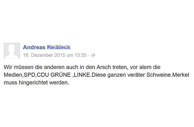 "Merkel muss hingerichtet werden."
