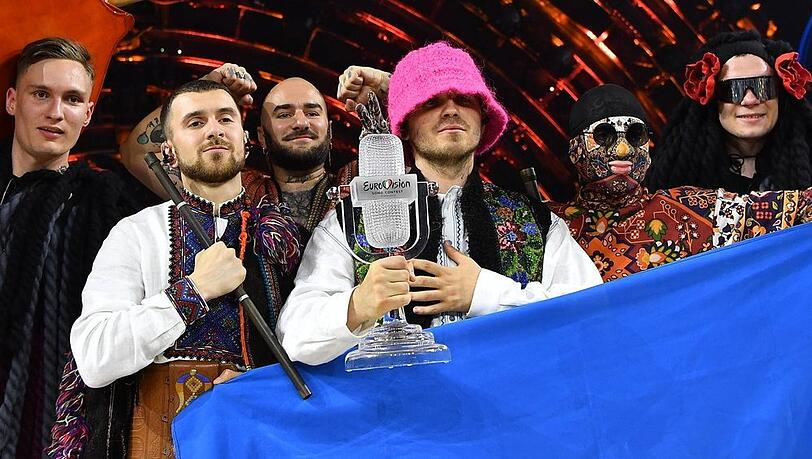 Die Band Kalush Orchestra hat am Samstagabend den ESC gewonnen.