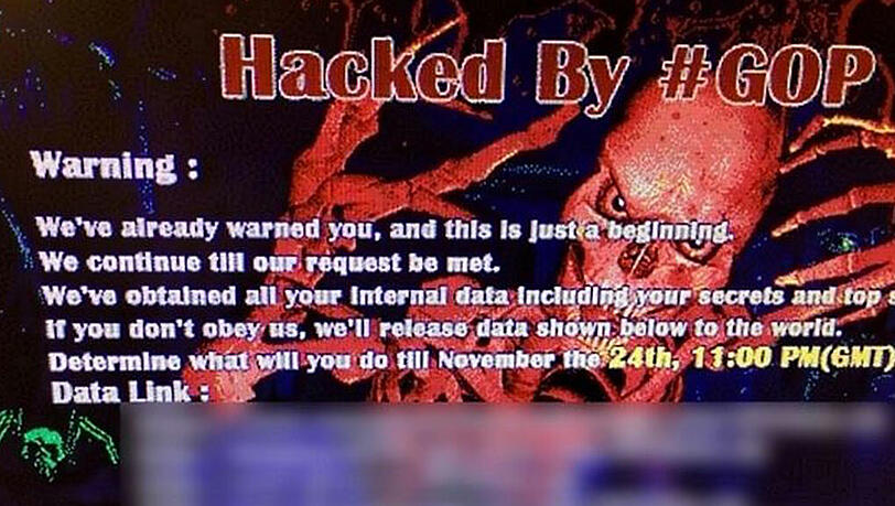 Diesen Bildschirm sollen Mitarbeiter von Sony Pictures nach dem Hacker-Angriff präsentiert bekommen haben. Diesen Bildschirm sollen Mitarbeiter von Sony Pictures nach dem Hacker-Angriff präsentiert bekommen haben.