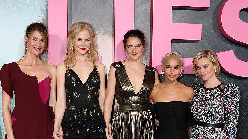 Laura Dern, Nicole Kidman, Shailene Woodley, Zoë Kravitz und Reese Witherspoon (v.l.n.r.) bilden die Hauptbesetzung von "Big Little Lies"