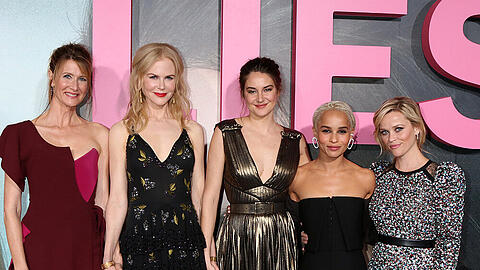 Laura Dern, Nicole Kidman, Shailene Woodley, Zoë Kravitz und Reese Witherspoon (v.l.n.r.) bilden die Hauptbesetzung von "Big Little Lies"