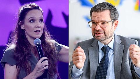 Carolin Kebekus macht sich in ihrer Show über FDP-Mann Marco Buschmann lustig.