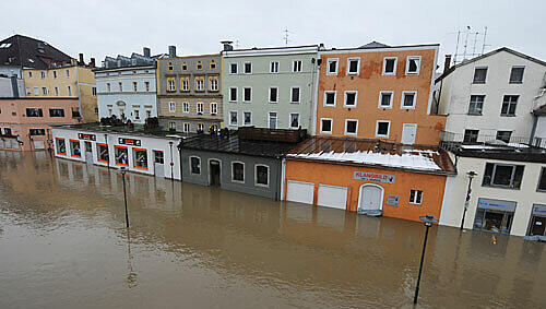 Das Hochwasser in Passau Das Hochwasser in Passau