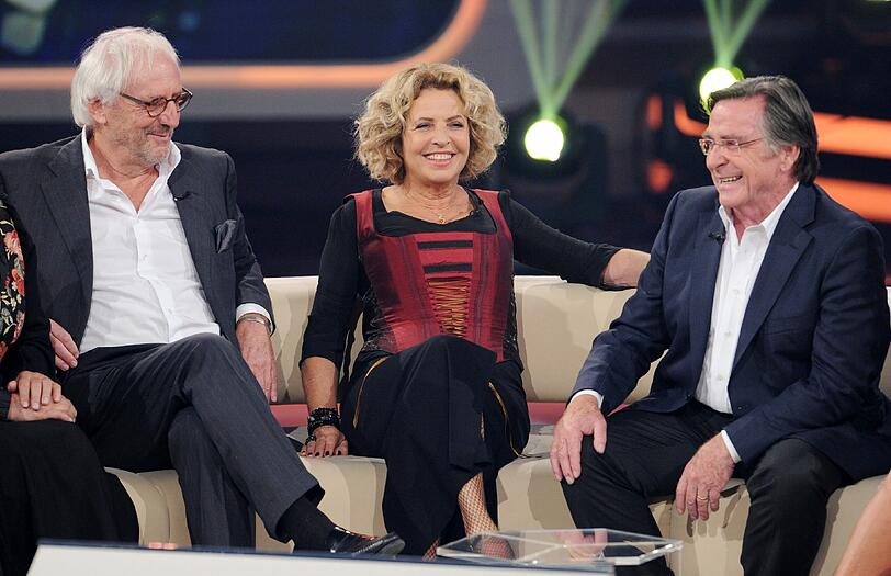 Die Schauspieler Günther Maria Halmer (l-r), Michaela May und Elmar Wepper