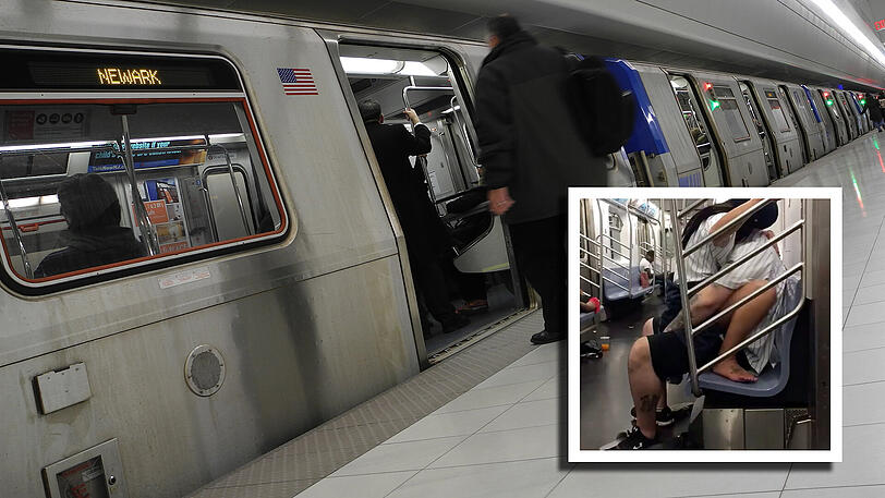 In der New Yorker U-Bahn sieht man täglich Kurioses - ein Liebesakt ist dennoch eher ungewöhnlich.