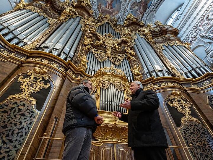 Domorgel in Passau. Foto: Armin Weigel/dpa/Archivbild