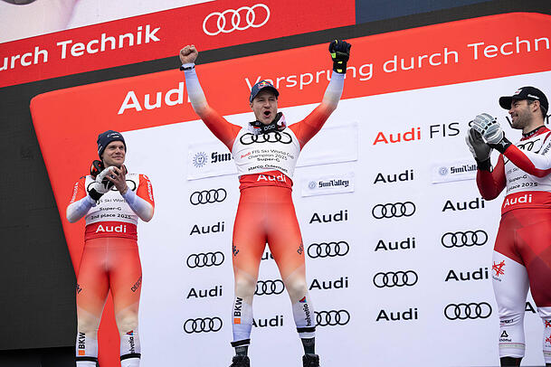 Hatte in dieser Saison ordentlich Grund zum Jubeln: Skifahrer Marco Odermatt. Hatte in dieser Saison ordentlich Grund zum Jubeln: Skifahrer Marco Odermatt.
