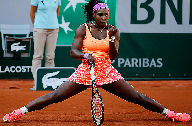 Ohne Drama geht es nicht: Serena Williams war auch im Halbfinale der French Open gegen Timea Bacsinszky aus der Schweiz für ein spektakuläres Schauspiel gut.