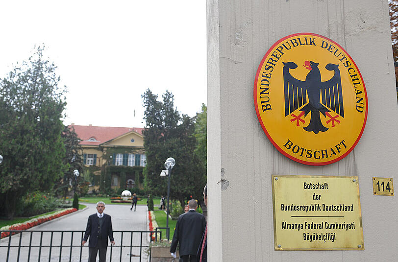 Die deutsche Botschaft in Ankara.