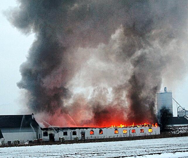 Die Polizei schätzt den Schaden des Brandes auf rund 400.000 Euro.