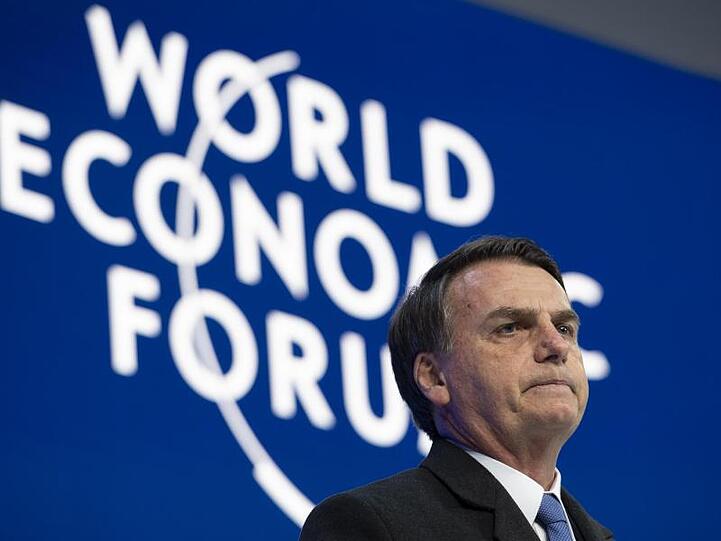 Der brasilianische Präsident Jair Bolsonaro ist ebenfalls nach Davos gekommen.