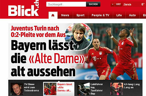 In der Schweiz bemüht das Boulevardblatt "Blick" ein Wortspiel.