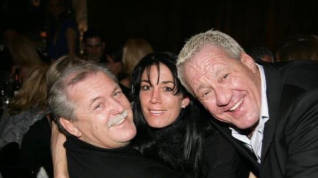Gute Freunde: Der dicke Fritz (l.) mit Wirt Hugo Bachmaier und dessen damaliger Freundin Ilona Grunwald vor zehn Jahren.