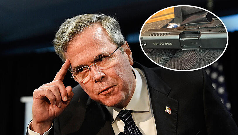 Jeb Bush buhlt um Wähler. Ob sein Waffen-Post dem förderlich war? Jeb Bush buhlt um Wähler. Ob sein Waffen-Post dem förderlich war?