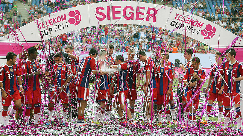 Der FC Bayern gewann den Telekom Cup zuletzt 2014 - nach einem Finalsieg gegen den VfL Wolfsburg.