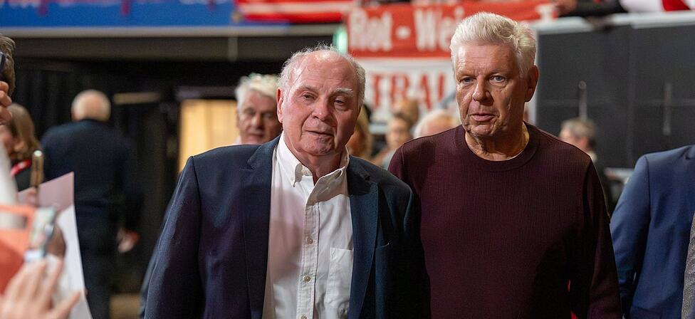 FC-Bayern-Ehrenpr&auml;sident Uli Hoene&szlig; und Aufsichtsrat Dieter Reiter.