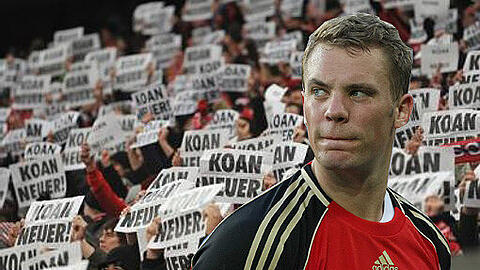 Die Verpflichtung von Ex-Schalker Manuel Neuer beim FC Bayern hatte bei einigen Fans für Aufruhr gesorgt: Mit einer spektakulären Plakataktion hatten sie im Frühjahr &bdquo;Koan Neuer&ldquo; gefordert.