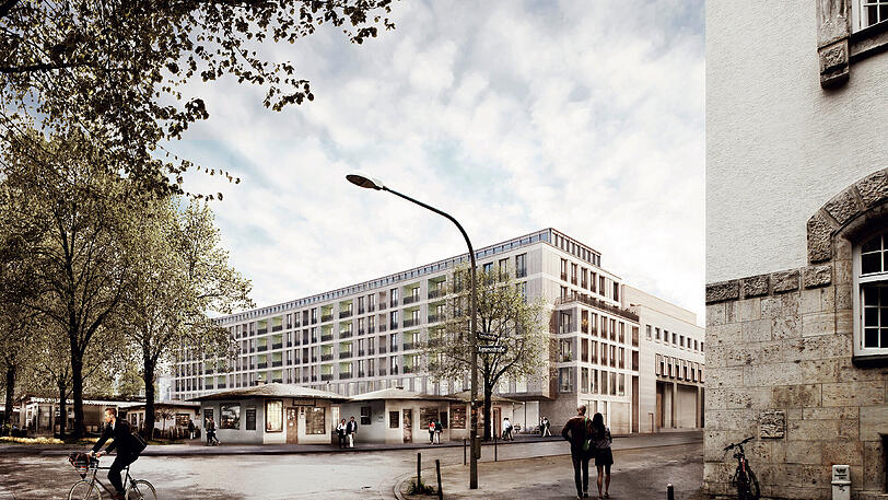 Elegant und leicht geschwungen: So soll das geplante Sparkassen-Haus am Elisabethmarkt also einmal aussehen.