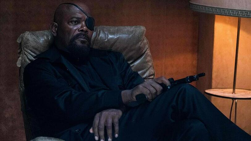 Samuel L. Jackson in seinem Marvel-Charakter Nick Fury.