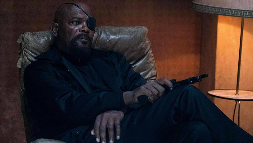 Samuel L. Jackson in seinem Marvel-Charakter Nick Fury. Samuel L. Jackson in seinem Marvel-Charakter Nick Fury.