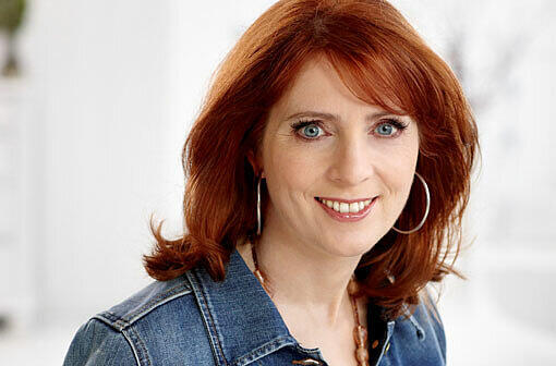 Monica Lierhaus als Moderatorin der ARD-Fernsehlotterie.