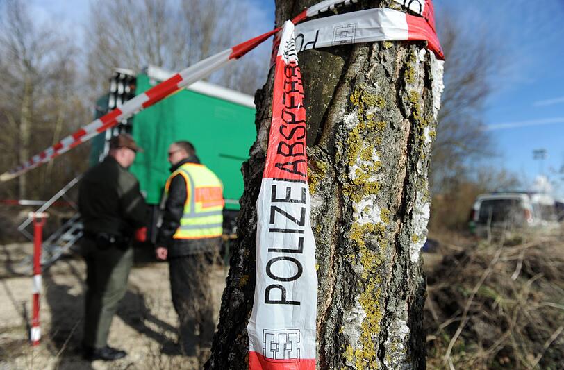 Der Rathei-Weiher ist nach dem Fund einer Mädchenleiche abgesperrt.
