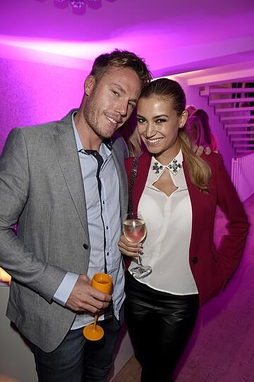 Melanie Rickinger und Geburtstagskind Christian Lell.