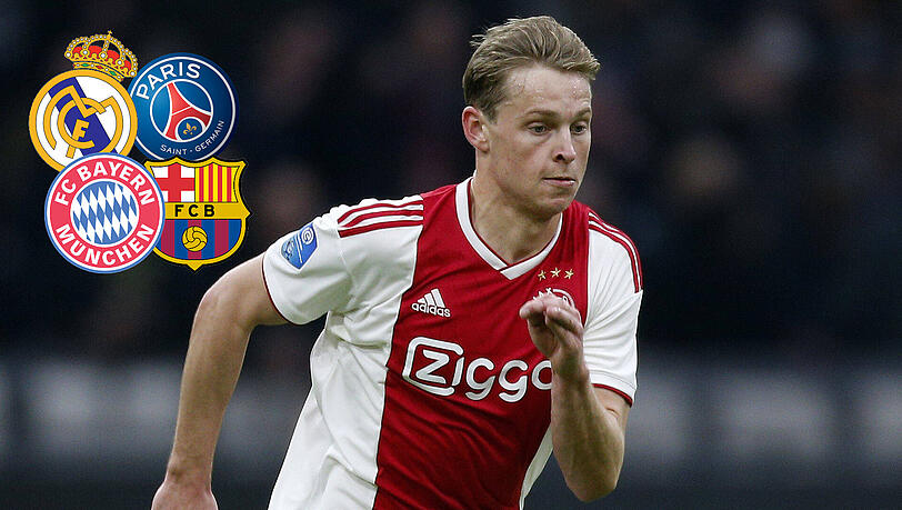 Mit 21 Jahren einer der begehrtesten Spieler Europas: Frenkie De Jong von Ajax Amsterdam.