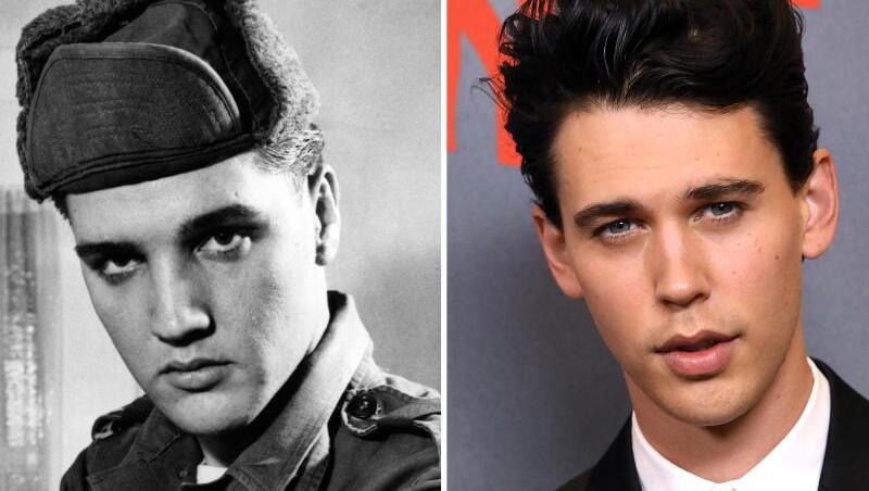 Austin Butler wird zu Elvis Presley. Austin Butler wird zu Elvis Presley.