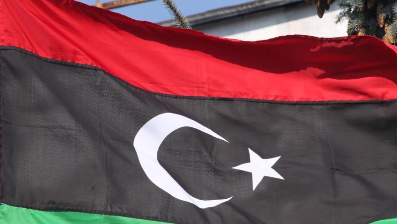 Die libysche Flagge. Die libysche Flagge.