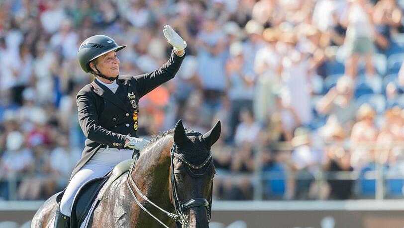 Isabell Werth verpasste eine Medaille. Isabell Werth verpasste eine Medaille.