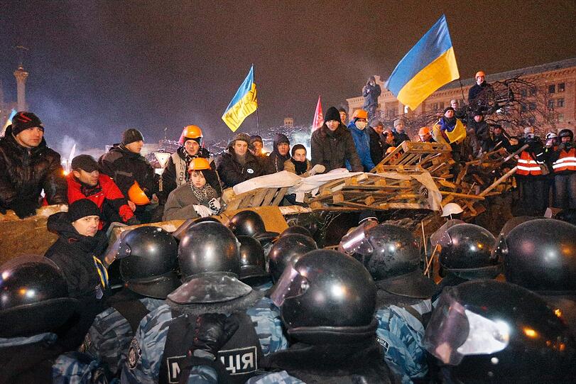 Bilder von den Protesten in der Ukraine. Die Gewalt der Regierung wird von Tag zu Tag härter.