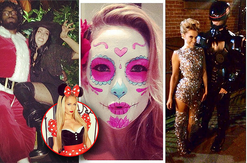 Halloween steht vor der Tür und nicht nur die US-Promis werfen sich in ihre Kostüme - Die Bilder.