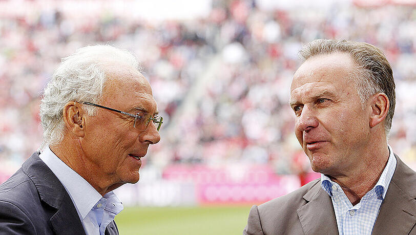 Wirft dem DFB "unsensiblen Umgang" mit Franz Beckenbauer vor: Bayerns Vorstandschef Karl-Heinz Rummenigge Wirft dem DFB "unsensiblen Umgang" mit Franz Beckenbauer vor: Bayerns Vorstandschef Karl-Heinz Rummenigge