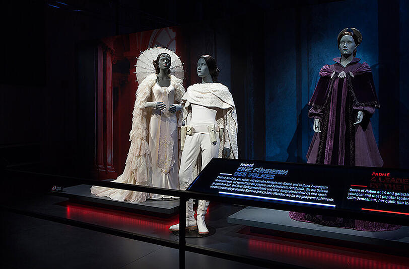 Bilder der "Star Wars Identities"-Ausstellung, die von 14. Mai bis 17. Oktober in München stattfindet.