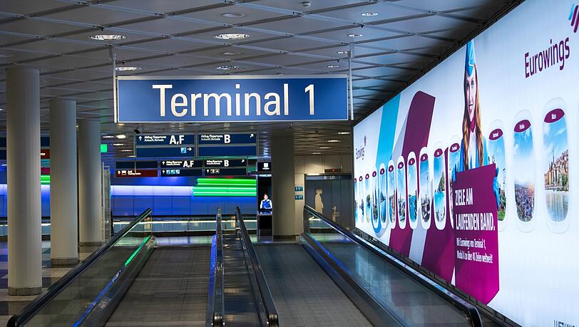Das Terminal 1 am Flughafen München.