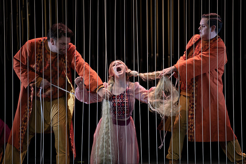 Eine Szene aus "Zanaida" im Prinzregententheater.
